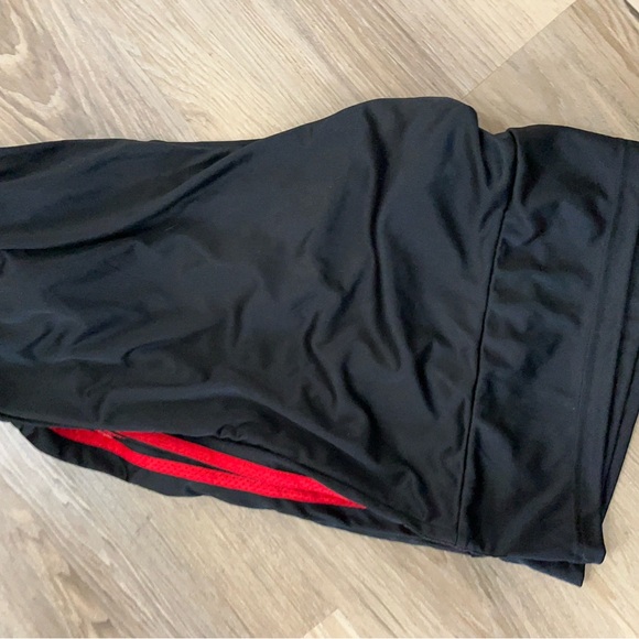 Adidas Black and Red Men's Shorts - Picture 3 of 3